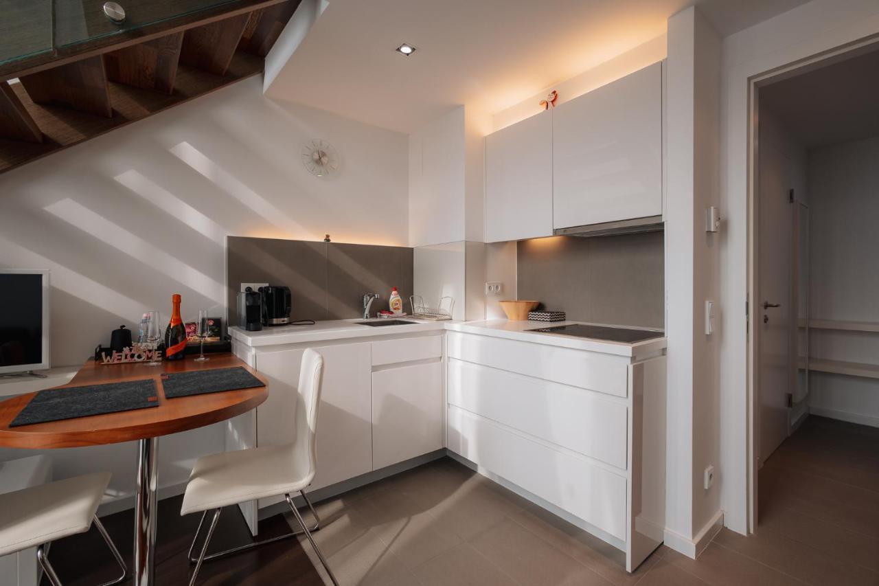 Skau Eurovea Duplex Apartment Danube Exclusive View Free Parking براتسيلافا المظهر الخارجي الصورة